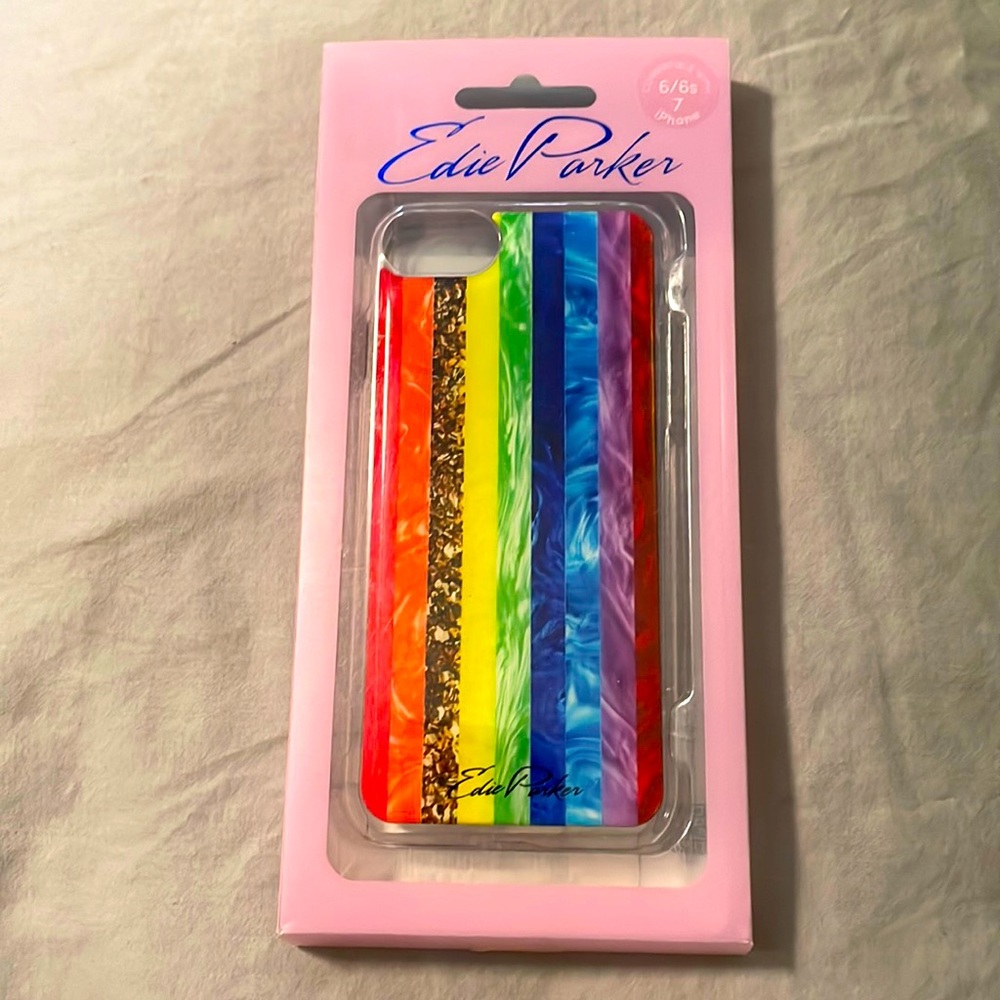 Designer Edie Parker Rainbow iPhone Case